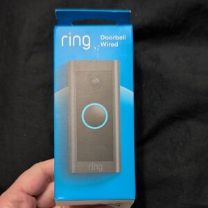 Ring Doorbell Wired with Black and Blue Design